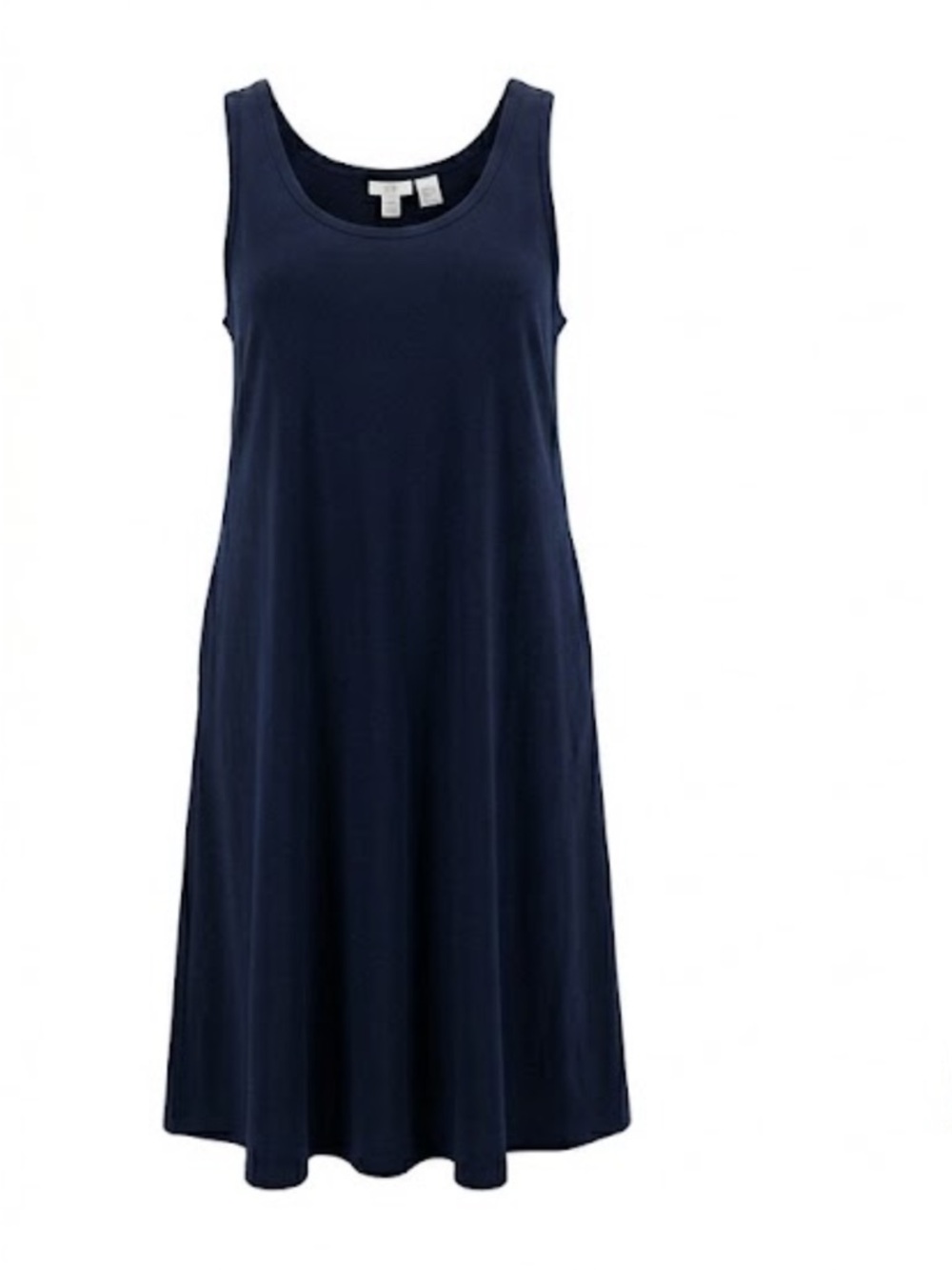 J. Jill Stretch Knit Sleeveless Scoop Tank Midi Dress — 2X